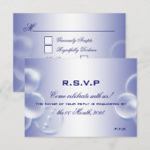 Reactie RSVP strand bruiloft Kaartje (Voorkant / Achterkant)