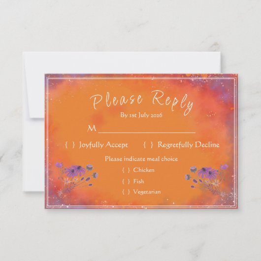 Reactiekaart RSVP Kaartje (Voorkant)