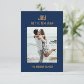 Reactiekaart van het nieuwe jaar RSVP kaartje (Staand voorkant)