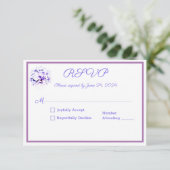 Reactiekaart voor legante overtreders RSVP kaartje (Staand voorkant)