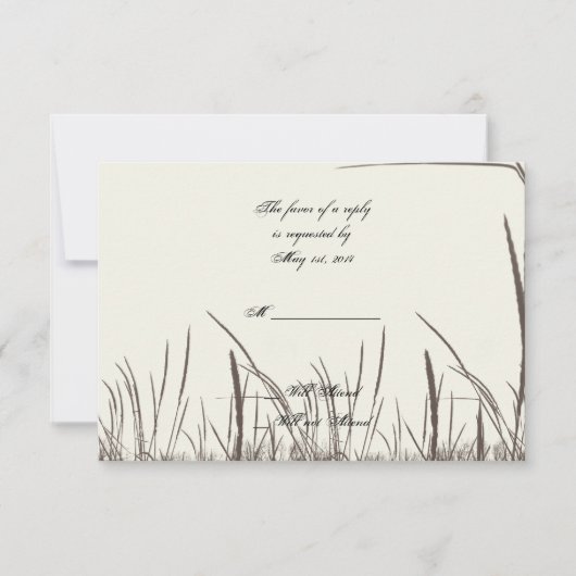 Reactiekaart voor Oostenrijkse graslanden RSVP Kaartje (Voorkant)