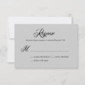 Reactiekaarten voor nu en altijd RSVP/Wedding RSVP Kaartje (Voorkant)