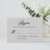 Reactiekaarten voor nu en altijd RSVP/Wedding RSVP Kaartje (Staand voorkant)