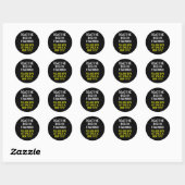 Reactieve hond in training Dog Trainer Design voor Ronde Sticker (Vel)
