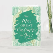 Reactivering van Green Botanical Business-klanten Aankondiging (Voorkant)