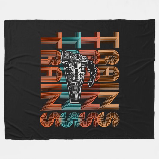  reactortreinen met tekststoommotor fleece deken (Voorkant (Horizontaal))