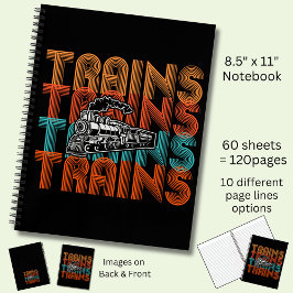  reactortreinen met tekststoommotor notitieboek