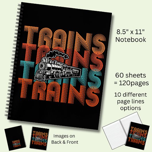  reactortreinen met tekststoommotor notitieboek