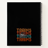  reactortreinen met tekststoommotor notitieboek (Achterkant)