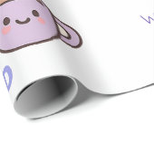 Read And Recharge Wrapping Paper Kawaii Book Lover Cadeaupapier (Rol Hoek)