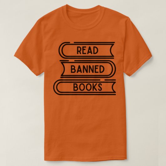 Read Banned Books Funny Book Lover World Book Day T-shirt (Design voorkant)