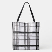 Read Banned Books Hand Drawn Plaid Tote Bag (Achterkant)