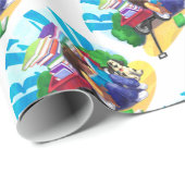 READ Boek Wagon Art Pattern Cadeaupapier (Rol Hoek)
