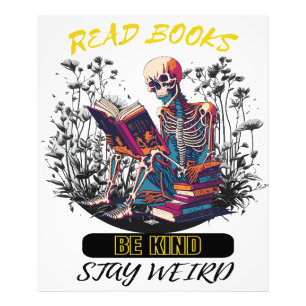 Read Books Be Kind Stay Weird Foto Afdruk