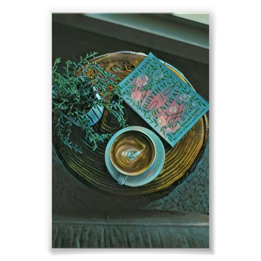 Read Books, Drink Coffee Foto Afdruk (Voorkant)