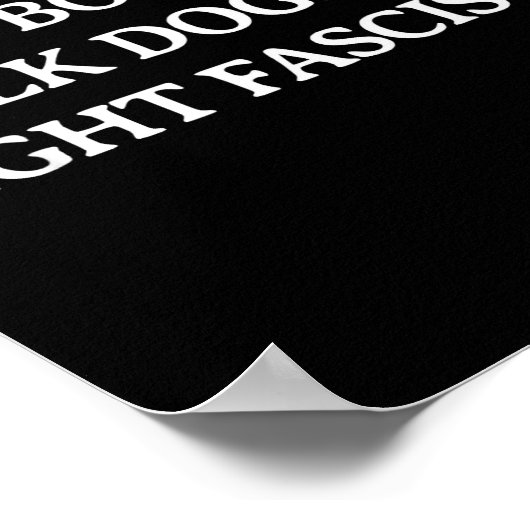 Read Books Walk Dogs Fight Fascists - Reading Book Poster (Hoek)