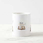 Read Dream Repeat Ceramic Mug - Flaming Book  Koffiemok (Center)