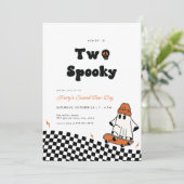 Read Ghost Two Spooky Dude Uitnodiging voor tweede (Staand voorkant)
