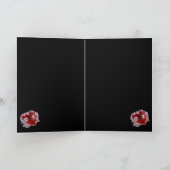 Read heart crystal happy Valentine’s Day card dark Kaart (Binnen)