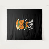 Read in Peace Funny Halloween Book Wandkleed (Voorkant (horizontaal))