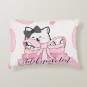 Read • Love • Relax – Cat & Book Pillow Accent Kussen (Voorkant)