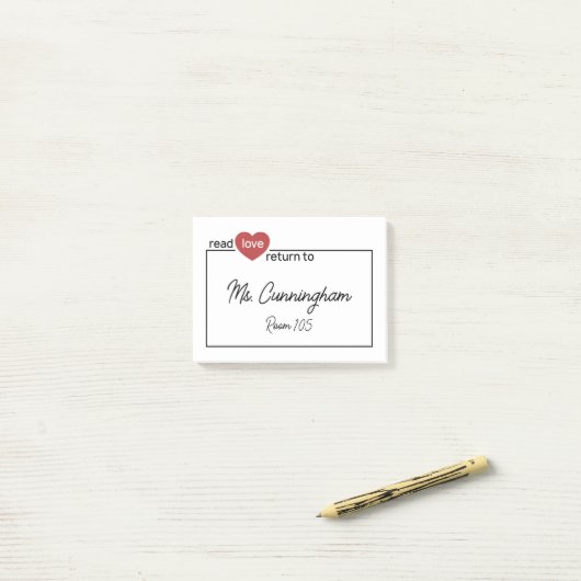 Read - Love - Return to Post-it® Notes (Op bureau)