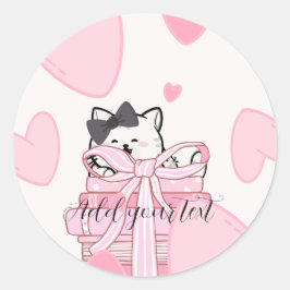 Read • Love • Stick – Cat & Book Sticker