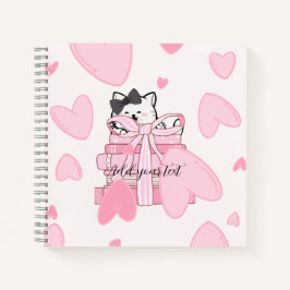 Read • Love • Write – Cat & Book Notebook Notitieboek