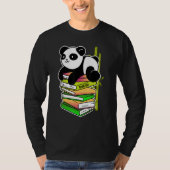 read me panda teaching reading learning bamboo t-shirt (Voorkant)