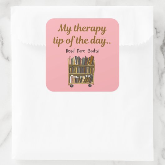Read More Books –  Book Lover Therapy Sticker (Tas)