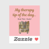 Read More Books –  Book Lover Therapy Sticker (Vel)