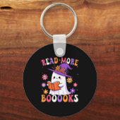 Read More Books Ghost Reading Book Funny Teacher H Sleutelhanger (Voorkant)