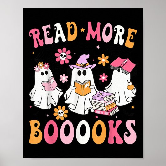 Read More Books Ghosts Reading Book Funny Teacher  Poster (Voorkant)