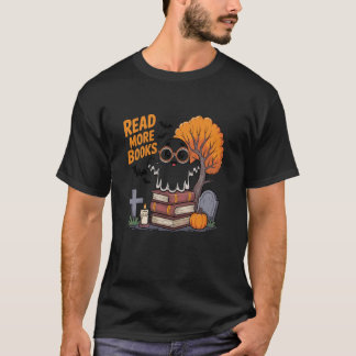 Read More Books Halloween Ghostly Vibes T-shirt