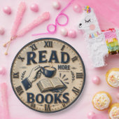 Read More Books Reading Lover Gift Papieren Bordje (Feest)