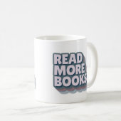Read More Books Retro Typography Mug Koffiemok (Voorkant rechts)