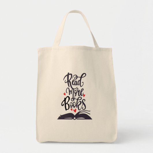 Read more books tote bag (Voorkant)