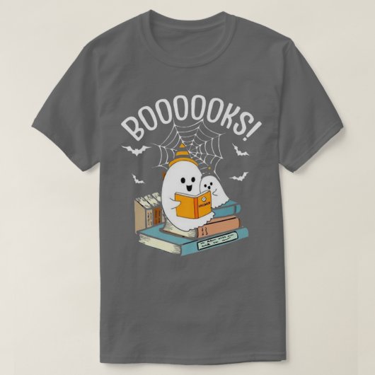 Read more boooooks Cute Ghost Read more boooooks H T-shirt (Design voorkant)