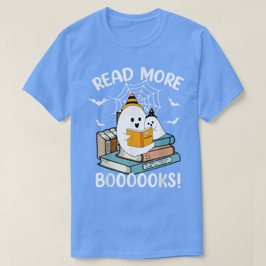 Read More Boooooks Cute Ghost Read More Boooooks H T-shirt (Design voorkant)