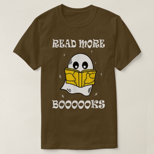 Read more boooooks Cute Ghost Read more boooooks H T-shirt (Design voorkant)