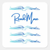 Read More Vierkante Sticker (Voorkant)