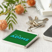 "Read My ADIME" Groene Sleutelhanger (Zijkant)