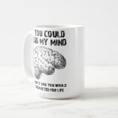 Read My Mind Funny Koffiemok (Voorkant links)
