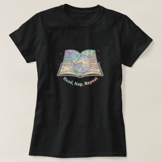READ, NAP, REPEAT T-SHIRT (Design voorkant)