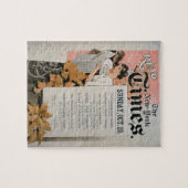 "Read the New York Times" (kleurenlitho) Legpuzzel (Horizontaal)