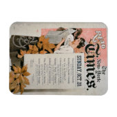 "Read the New York Times" (kleurenlitho) Magneet (Horizontaal)