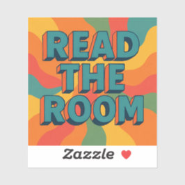 Read The Room Retro Sticker