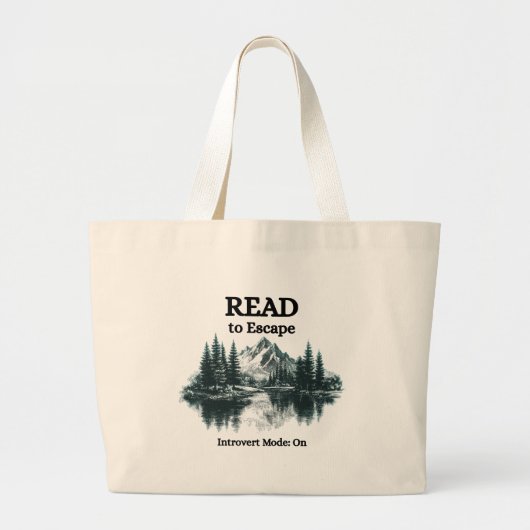 Read to Escape – Introvert Mode: On Tote Bag (Voorkant)