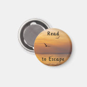Read to Escape Magnet | Book Lover Reading Quote (Voorkant / Achterkant)