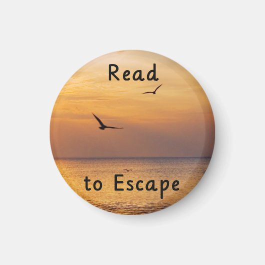 Read to Escape Magnet | Book Lover Reading Quote (Voorkant)